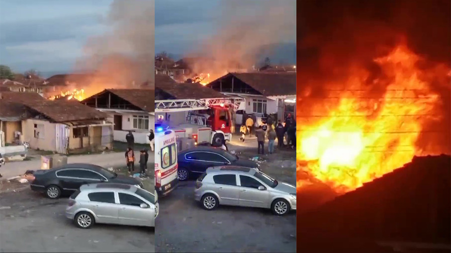 İftar saatinde ahşap ev alev alev yandı